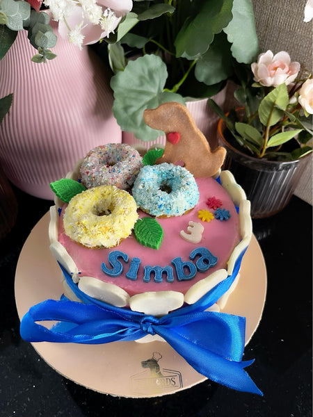 Donut Delight (Blue) (Non-customised cookie pet cookie)